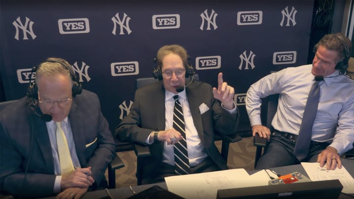 John Sterling joined the YES Network broadcast during the top of the third inning on Tuesday night.