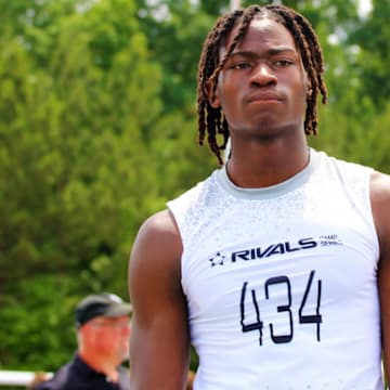 Jayce Johnson at a Rivals camp