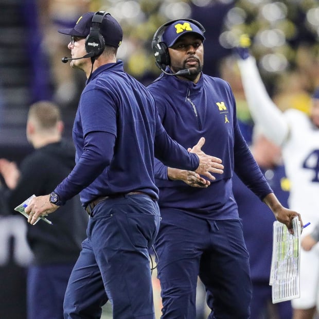 Former Michigan football head coach Jim Harbaugh has passed the torch to Sherrone Moore, who leads the Wolverines into 2024