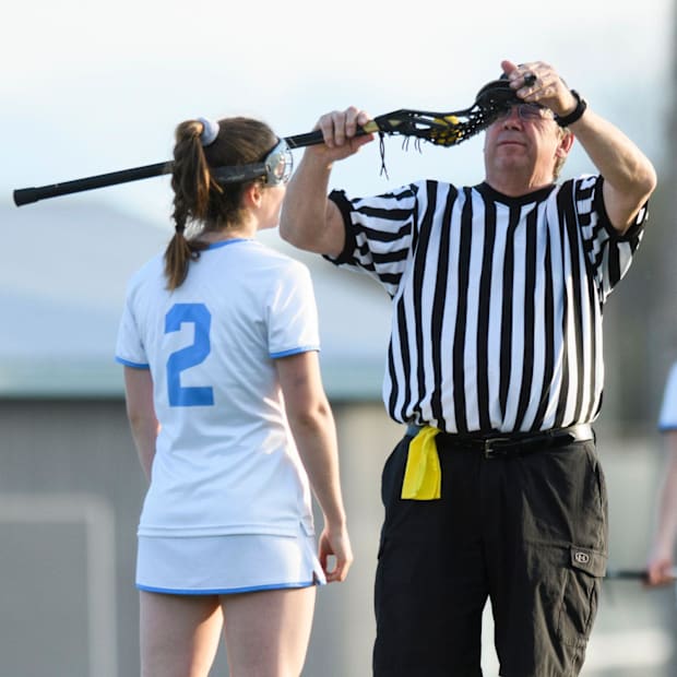 The NFHS has limited the times when coaches are allowed to request stick checks to reduce disruptions in play.