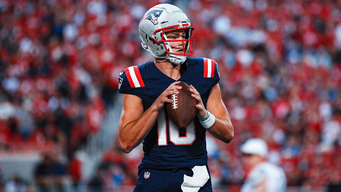Drake Maye, New England Patriots (Foto: Jim Dedmon-USA TODAY Sports)