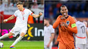 Jan Bednarek et Virgil van Dijk