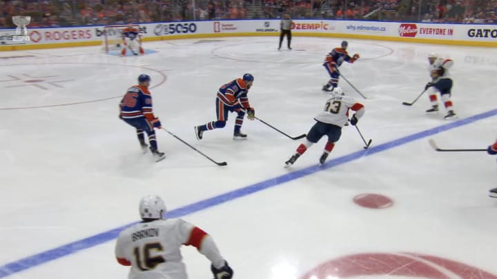 The Florida Panthers were ruled offside after a replay review.