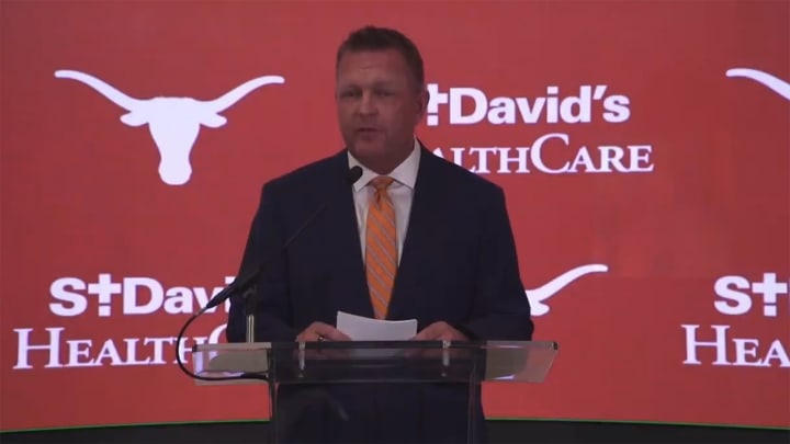 Jim Schlossnagle was officially introduced as the new head baseball coach at Texas on Wednesday.