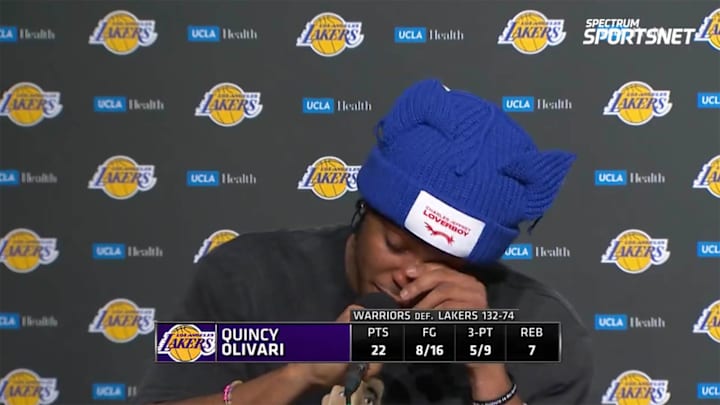 Olivari signed with the Lakers this summer after five collegiate seasons at Rice and Xavier. Olivari signed with the Lakers this summer after five collegiate seasons at Rice and Xavier.