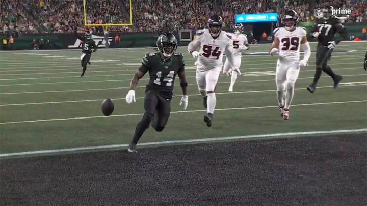 Corley dropped the football before crossing the goal line on what would-be 19-yard touchdown run.