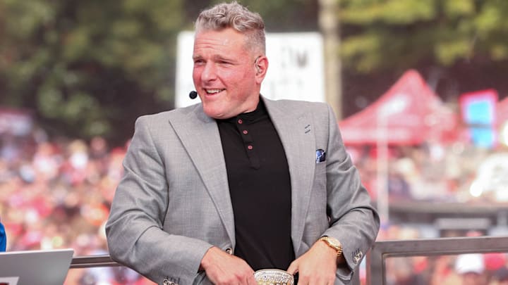 Pat McAfee is in his fourth season as part of the “College GameDay” cast. Pat McAfee is in his fourth season as part of the “College GameDay” cast.