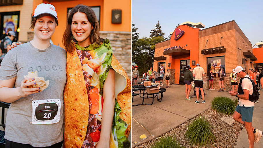 Julie Knopp mapped out the course, while her friend Sarah Super acted as a kind of mascot.