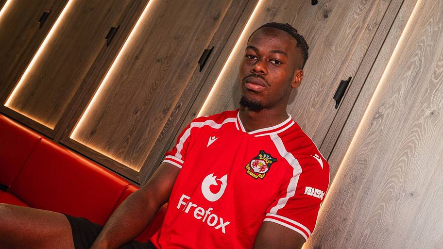 Jacques Ekomié joined Wrexham from Ligue 1 club Angers.