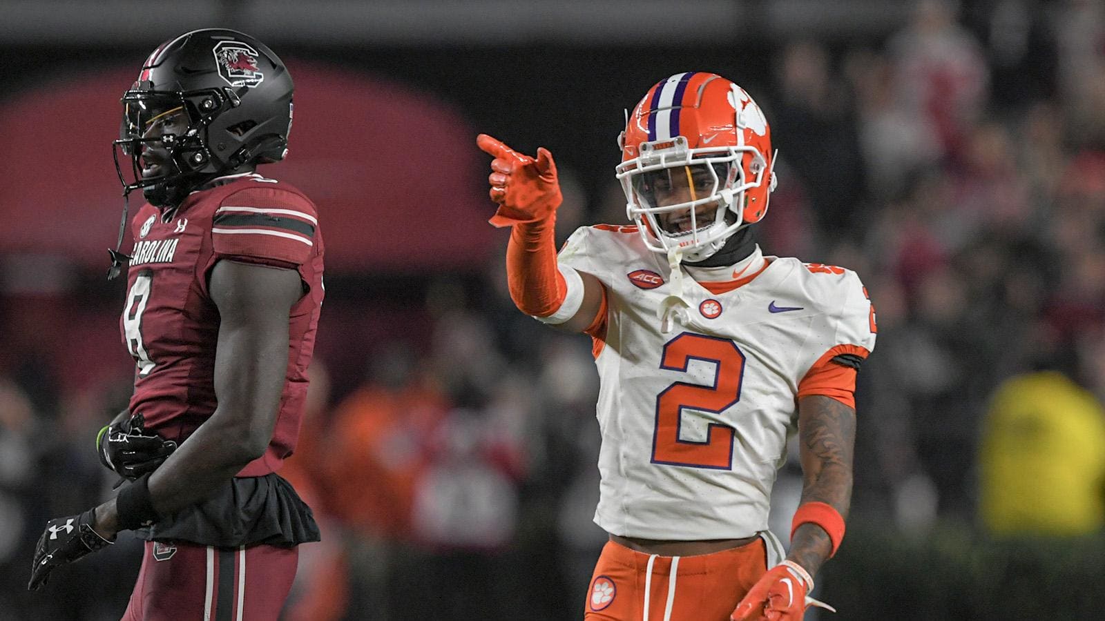 Clemson cornerback Nate Wiggins