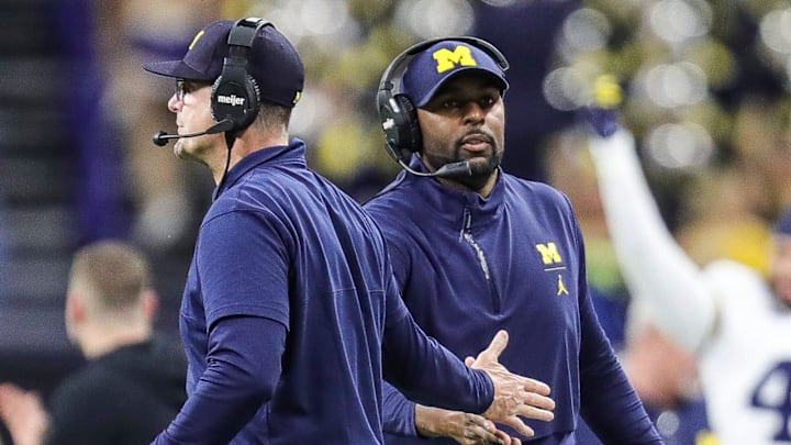 Jim Harbaugh addressed Sherrone Moore’s firing and arrest again on Tuesday. Jim Harbaugh addressed Sherrone Moore’s firing and arrest again on Tuesday.