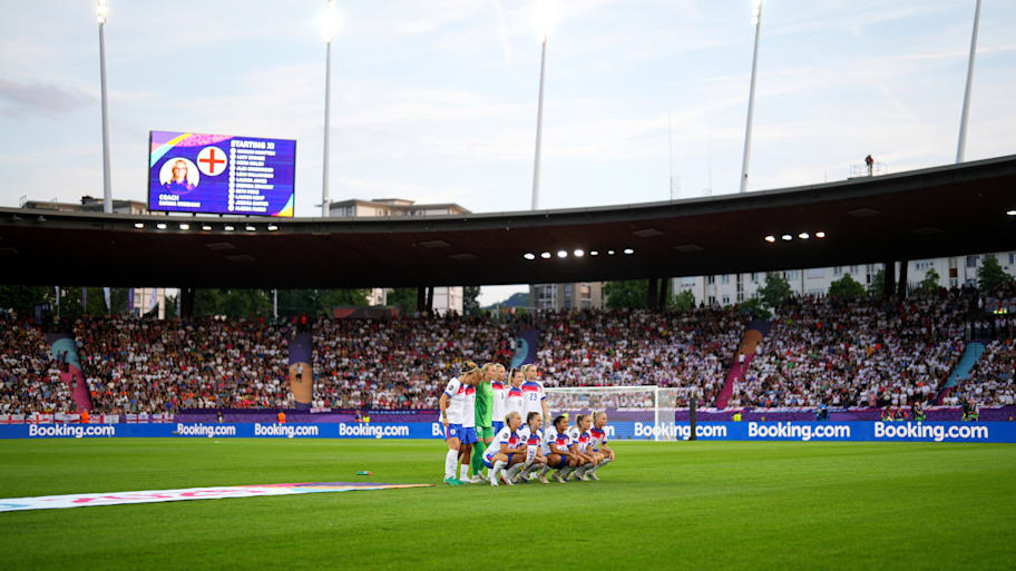 England lost its first game at Women's Euro 2025 to France. | UEFA/Getty Images