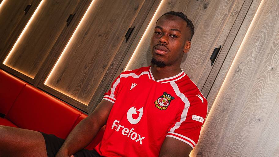 Jacques Ekomié joined Wrexham from Ligue 1 club Angers.