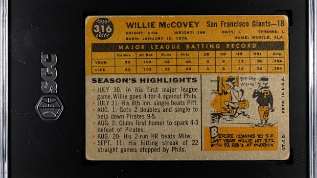 Willie McCovey 1960 Topps Rookie Card