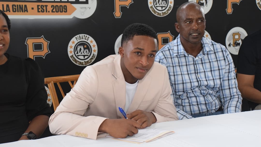 Shortstop Prospect Wilton Guerrero Jr. Signs with the Pittsburgh Pirates on the First Day of the International Signing Period on Jan. 15, 2026.