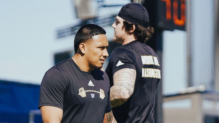 Jacob Manu and Zach Durfee used UW spring football to recover from knee and toe injuries, respectively. Jacob Manu and Zach Durfee used UW spring football to recover from knee and toe injuries, respectively.