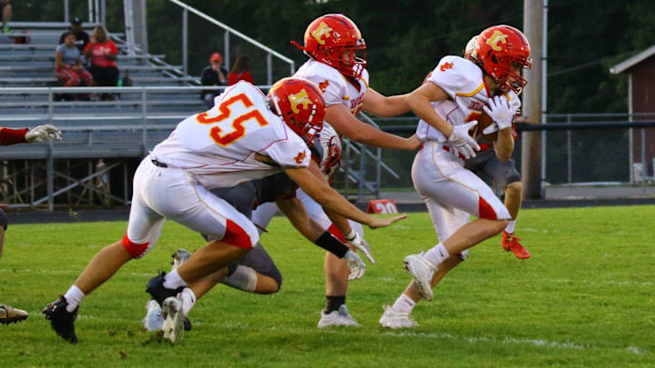 The Indian Creek Redskins will wear the number 57 on their helmets during the upcoming 2025 season in honor of Bradyn White. The Indian Creek Redskins will wear the number 57 on their helmets during the upcoming 2025 season in honor of Bradyn White.