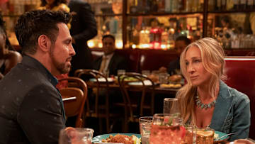 Mario Cantone and Sarah Jessica Parker in And Just Like That season 3 on HBO Max