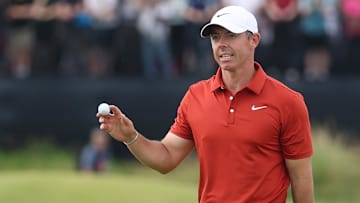 Rory McIlroy sits six back of Scottie Scheffler at the British Open, both are chasing a second major on the year.