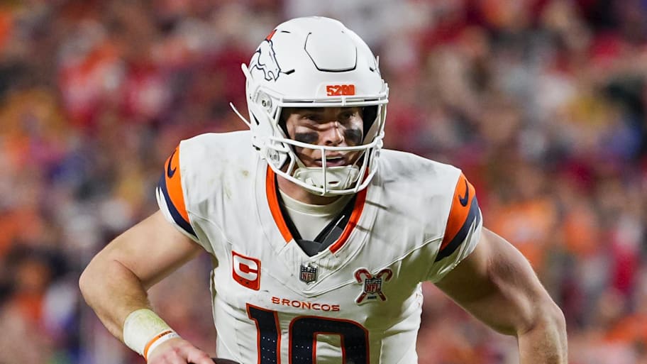 Denver Broncos quarterback Bo Nix