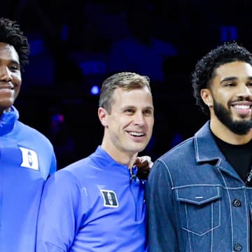 Jayson Tatum will join the Duke men's basketball staff as a Chief Basketball Officer.
