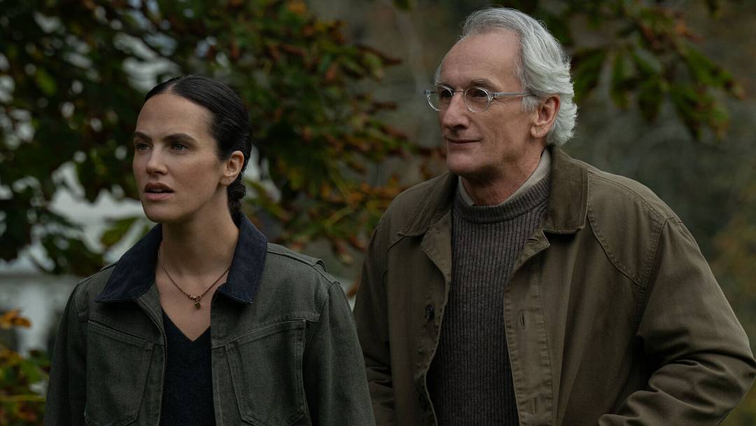 Jessica Brown Findlay and Matt Craven in "Silo," now streaming on Apple TV.