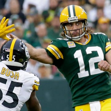 Will Aaron Rodgers be quarterbacking the Steelers for their home game against the Packers?