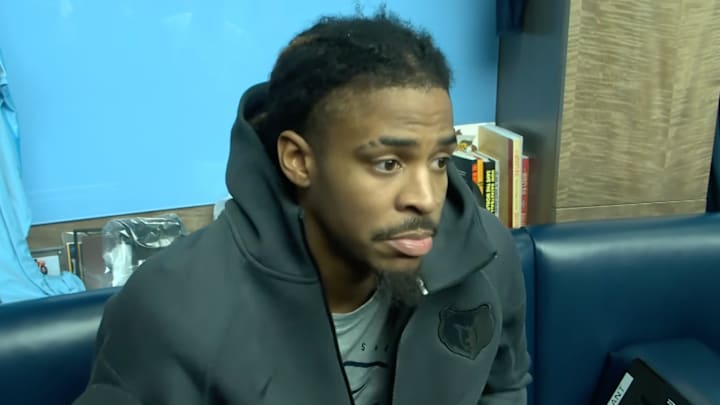 Ja Morant shrugged when asked how he would get his joy back in Memphis. Ja Morant shrugged when asked how he would get his joy back in Memphis.