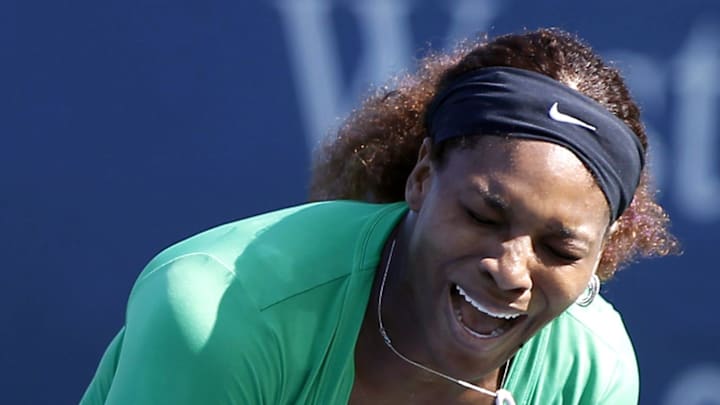 Serena Williams yells
