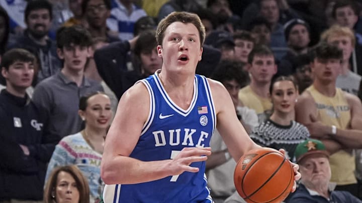 Duke basketball guard Kon Knueppel Duke basketball guard Kon Knueppel