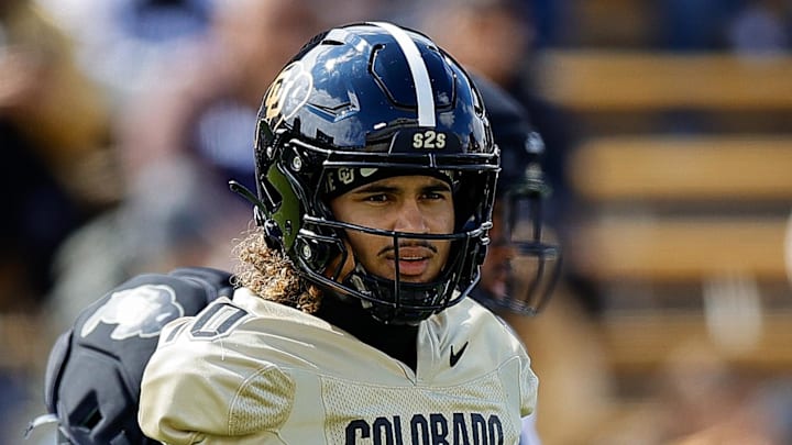 Apr 19, 2025; Boulder, CO, USA; Colorado Buffaloes quarterback Julian Lewis (10) during the spring game at Folsom Field. Apr 19, 2025; Boulder, CO, USA; Colorado Buffaloes quarterback Julian Lewis (10) during the spring game at Folsom Field.