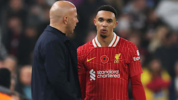Alexander-Arnold had to come off early against Villa