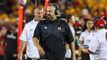 Nebraska head coach Matt Rhule made his debut with the Cornhuskers against Minnesota in 2023.