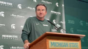 Michigan State head coach Jonathan Smith 