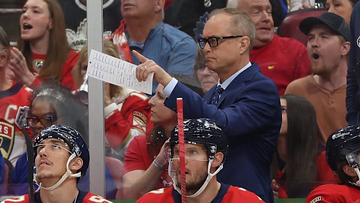 Maurice had Nosek's (far left) back after his critical overtime penalty led to Oilers star Leon Draisaitl's game-winning goal. Maurice had Nosek's (far left) back after his critical overtime penalty led to Oilers star Leon Draisaitl's game-winning goal.