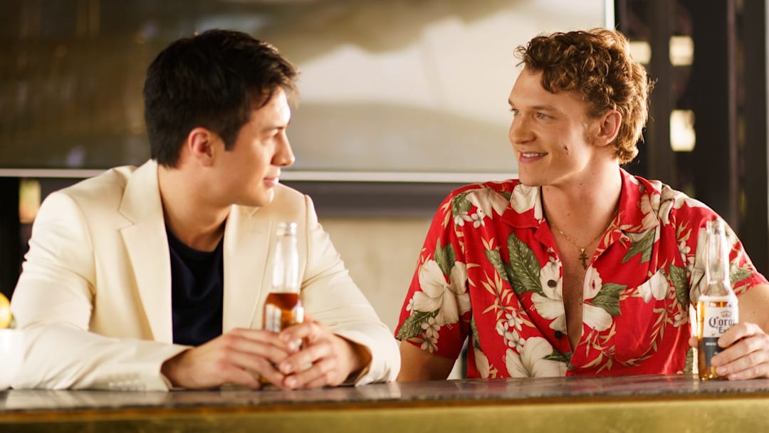 Hudson Williams as Shane Hollander and Connor Storrie as Ilya Rozanov in Heated Rivalry season 1 episode 5 Hudson Williams as Shane Hollander and Connor Storrie as Ilya Rozanov in Heated Rivalry season 1 episode 5