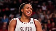 South Carolina Gamecocks forward Collin Murray-Boyles seemingly laughed at the Razorbacks all day Saturday while scoring a career-high 34 points.