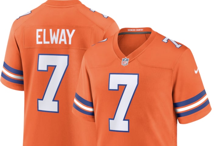 John Elway Denver Broncos Nike Mile High Collection 1977 Throwback Retired Player Game Jersey