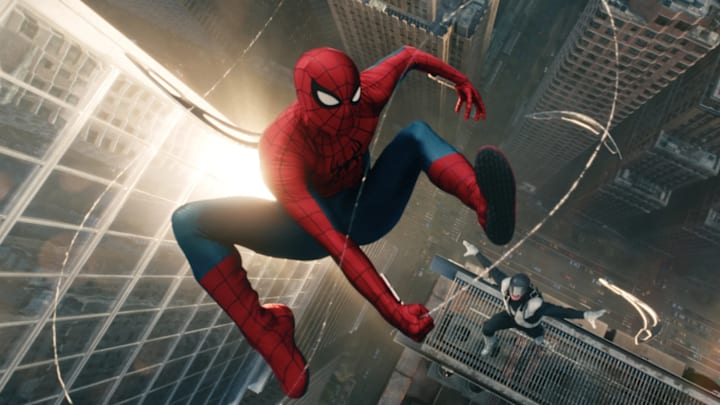 Spider-Man and Boomerang in Columbia Pictures SPIDER-MAN™: BRAND NEW DAY.