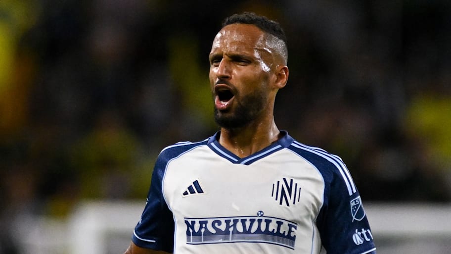 Hany Mukhtar shouts instructions while playing for Nashville SC