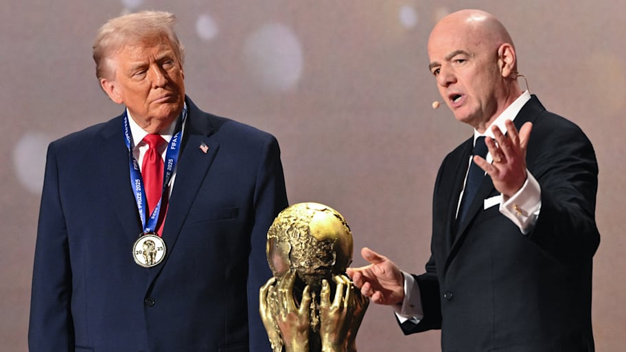 Donald Trump (left) and Gianni Infantino.