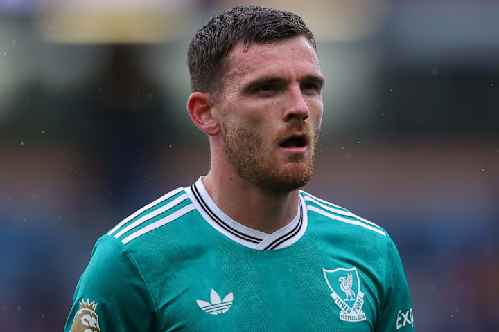 Andy Robertson in action for Liverpool.