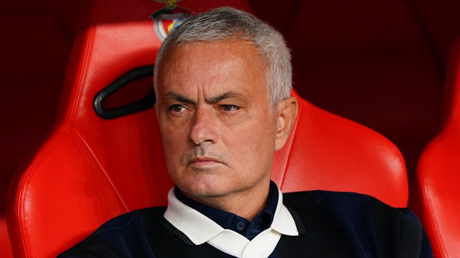 José Mourinho looking to the side.