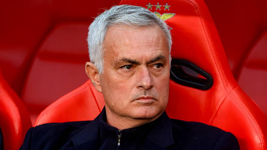 José Mourinho gazing to the side.