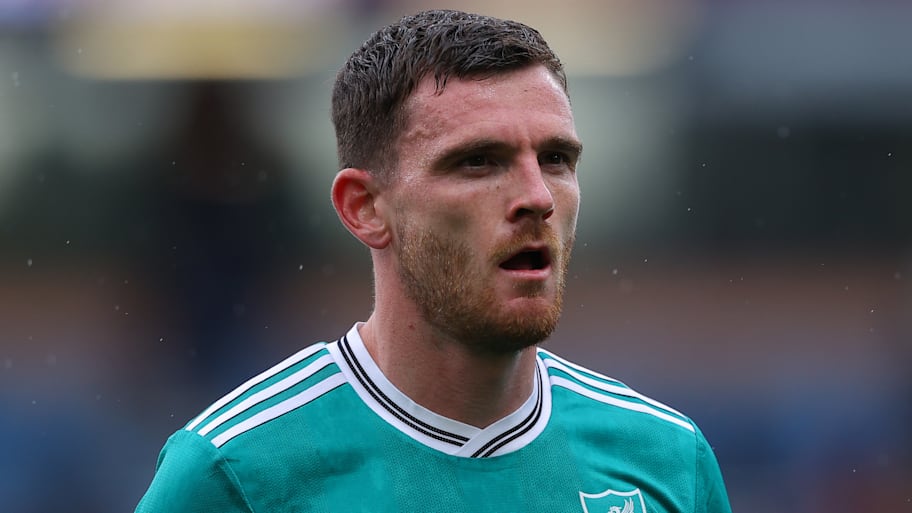 Andy Robertson in action for Liverpool.