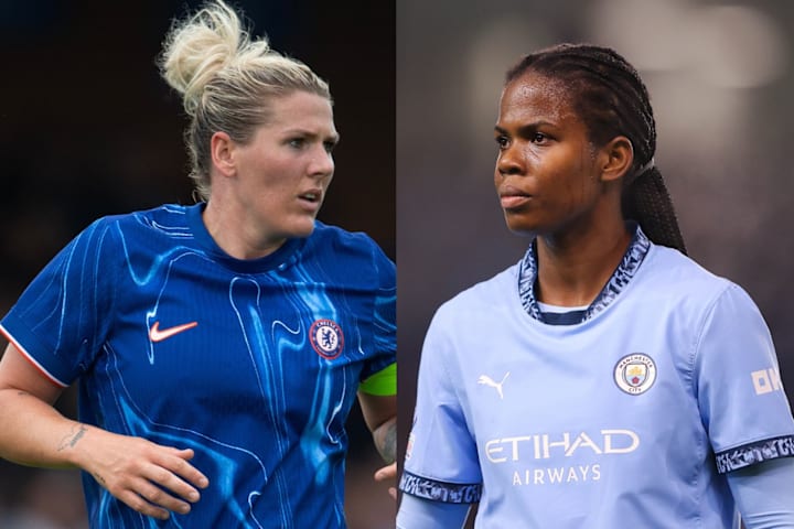 Millie Bright (left) and Khadija Shaw (right)