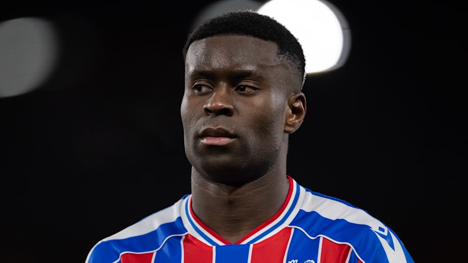 Marc Guéhi looking to the side.