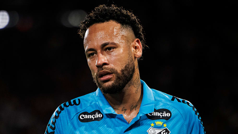 Neymar looking dismayed.