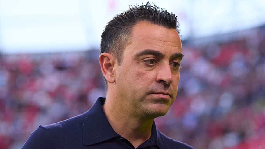 Xavi Hernández looking grave.