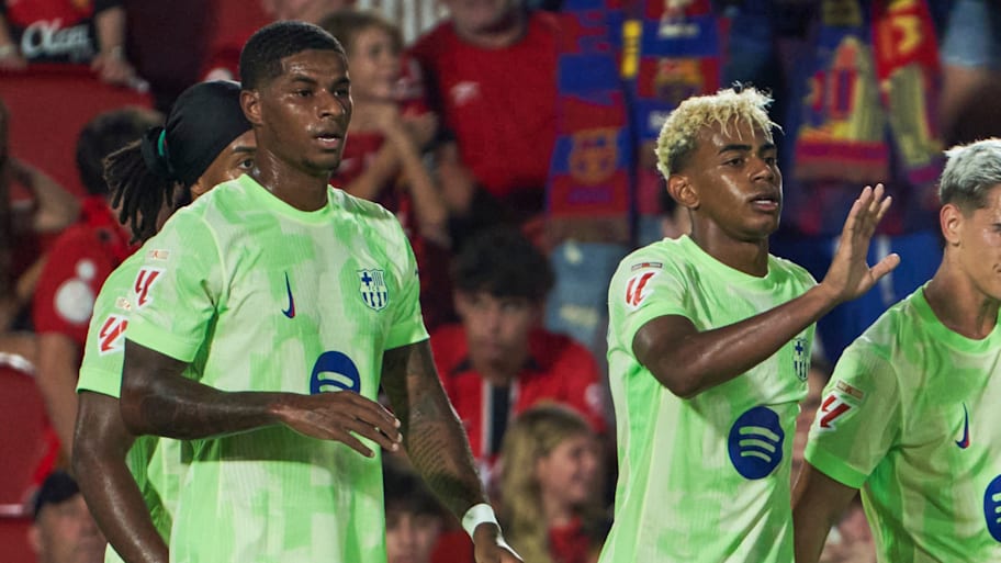 Marcus Rashford (left) and Lamine Yamal (right).